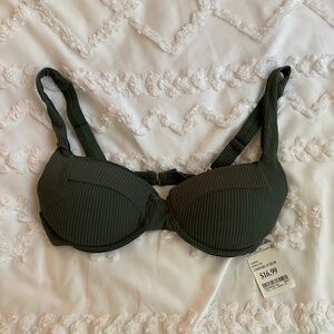 DARK GREEN BIKINI TOP
